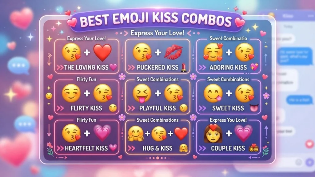 Best Emoji Kiss Combos Copy & Paste
