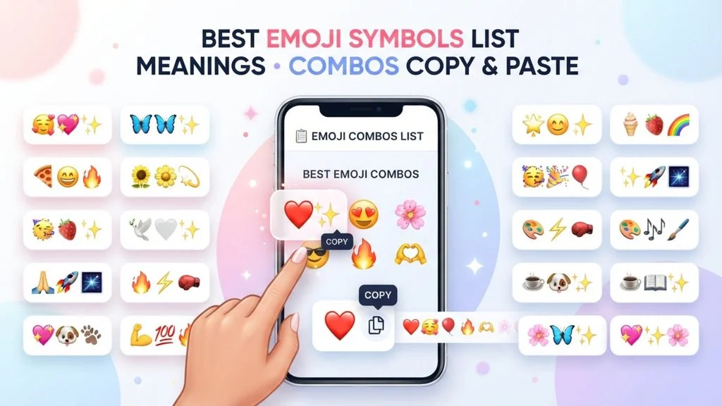 Best Emoji Symbols List With Meanings Combos Copy & Paste