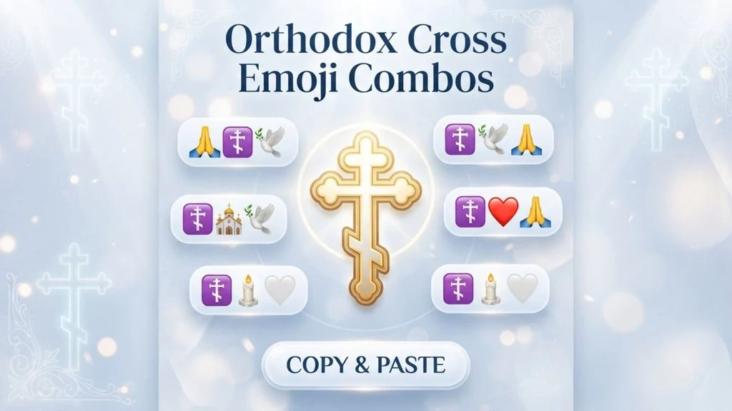 Best Orthodox Cross Emoji Combos Copy & Paste