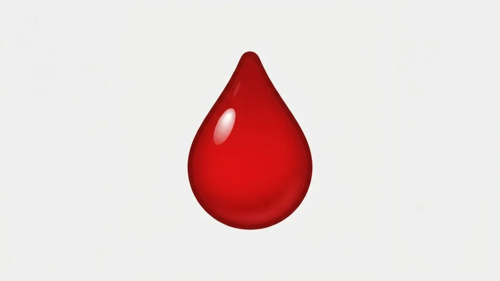 Blood Drop Emoji Mean