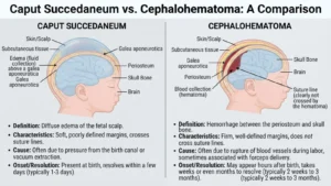Caput vs Cephalohematoma