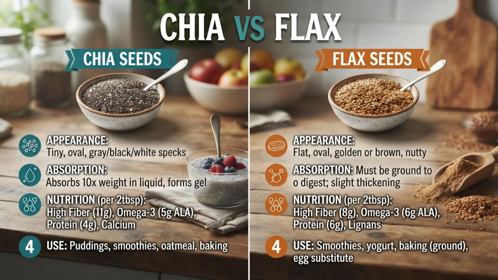 Chia vs Flax