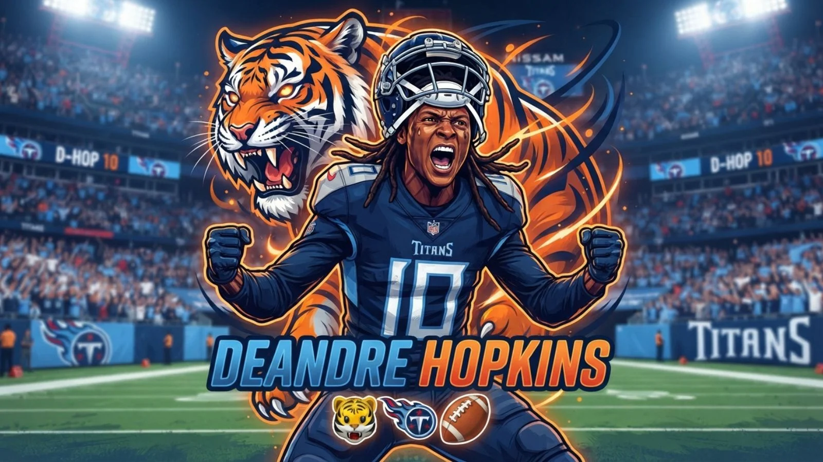 Deandre Hopkins Tiger Emoji