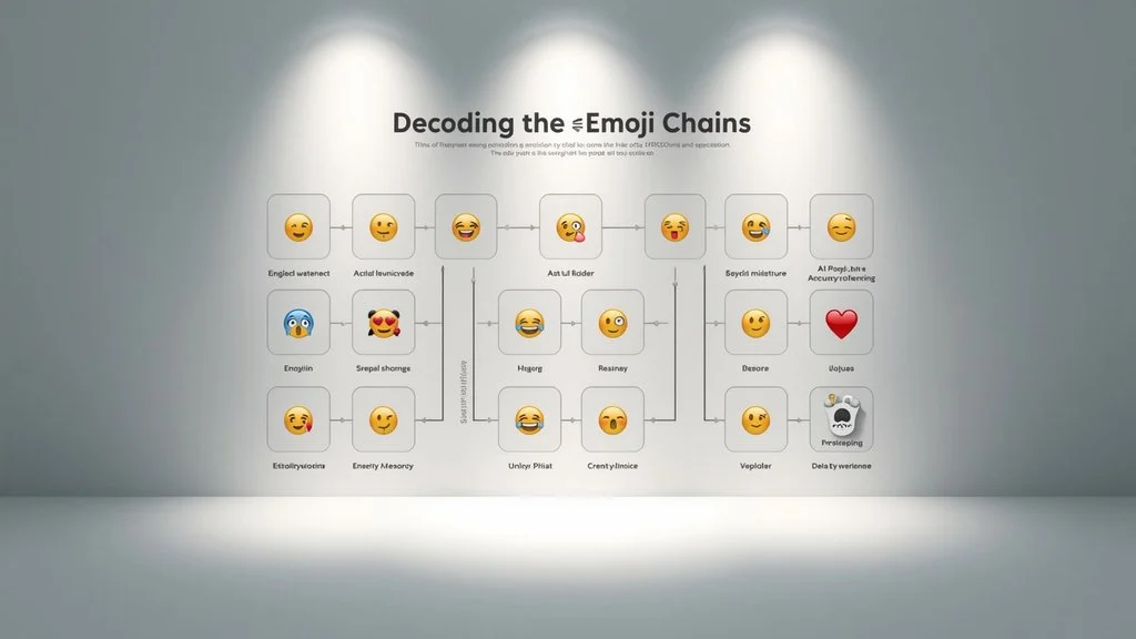 Decoding Emoji Chains: A Framework
