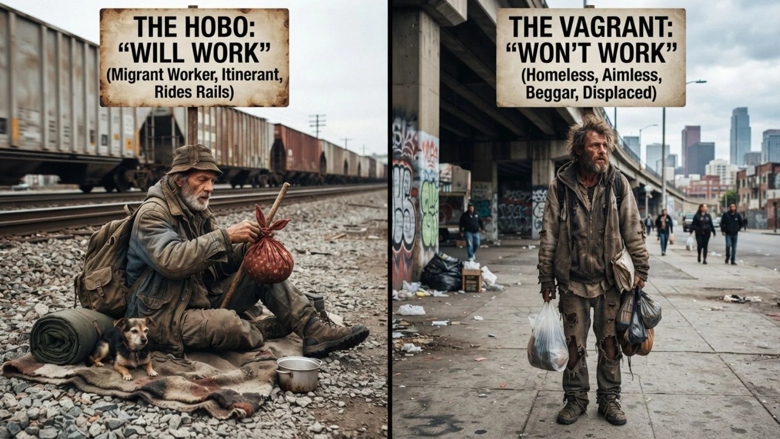 Hobo vs. Vagrant 
