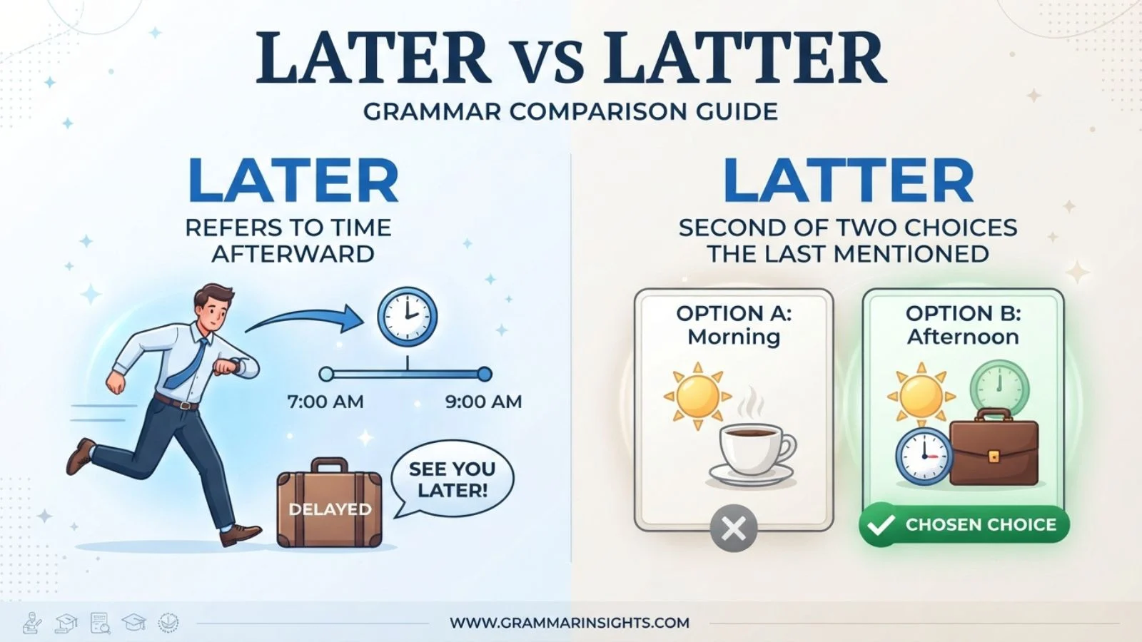 Later vs Latter