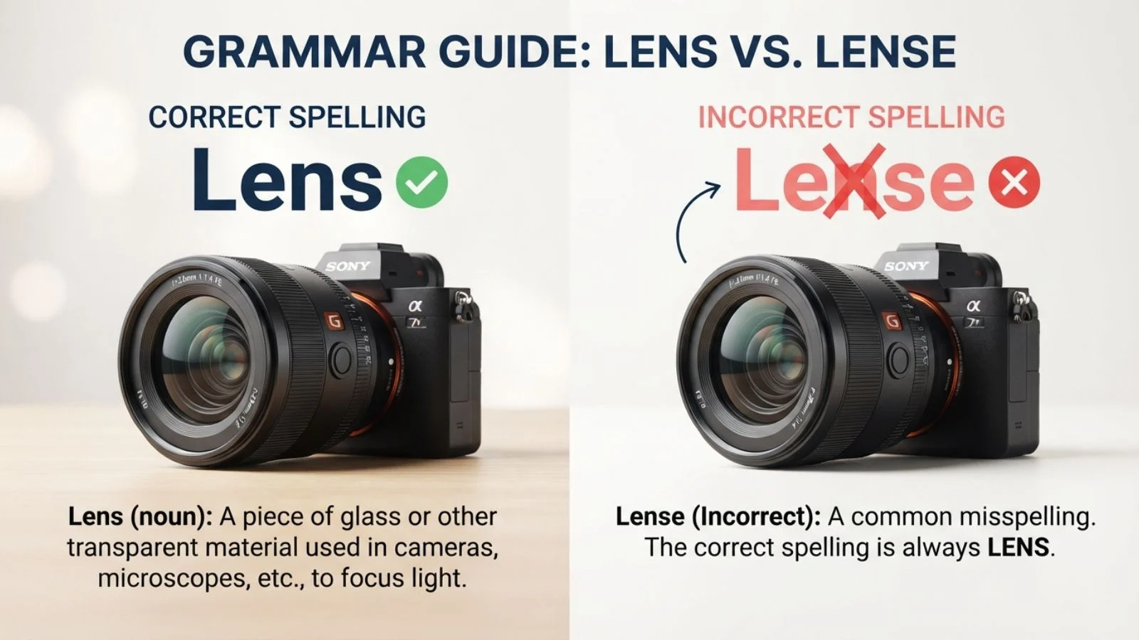 Lens vs. Lense