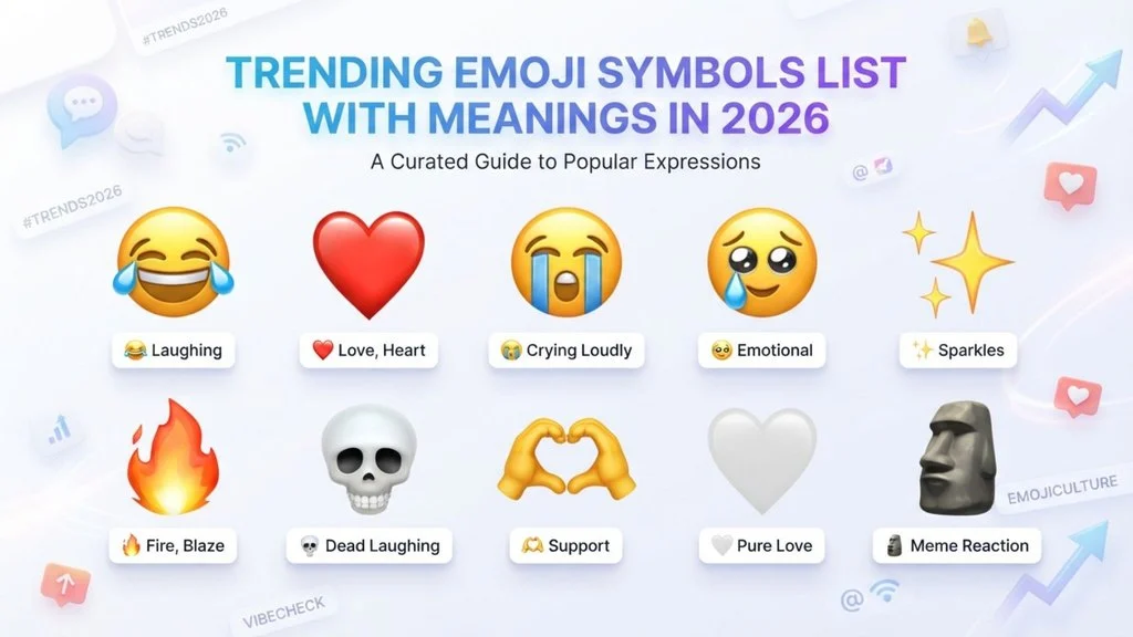 Trending Emoji Symbols List With Meanings in 2026