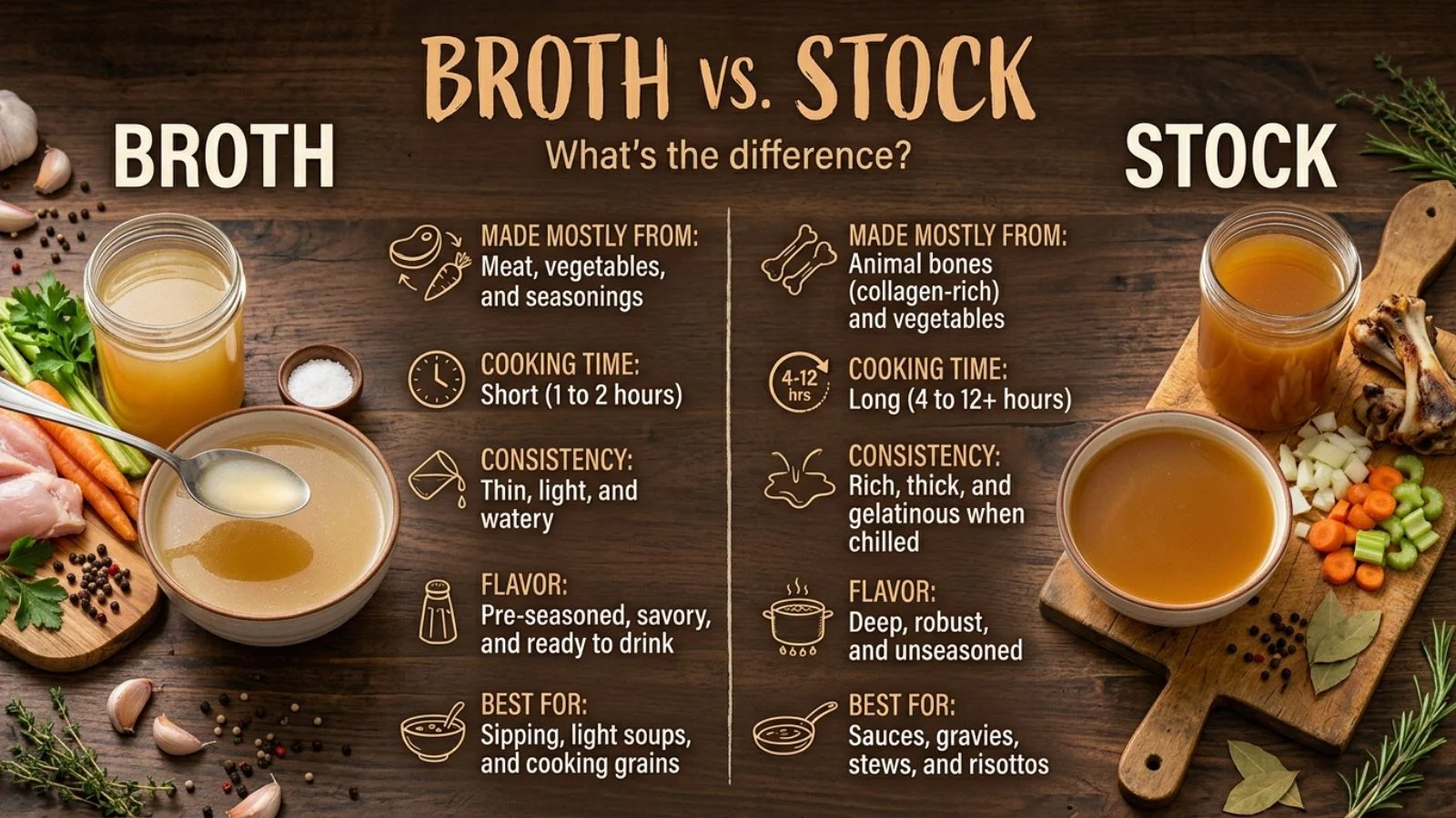 Broth vs Stock