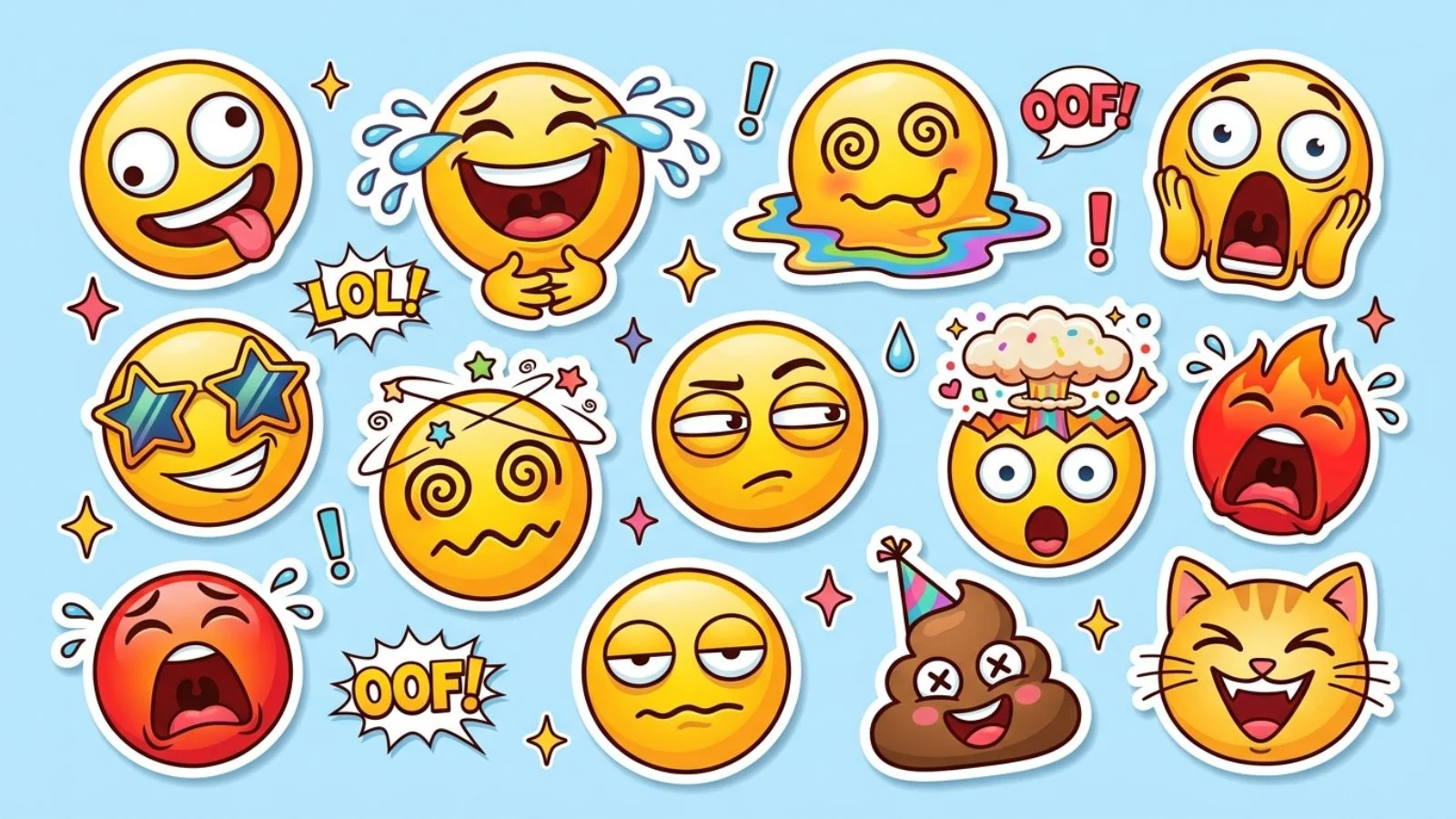 Emojis Related to Funny Emoji Stickers